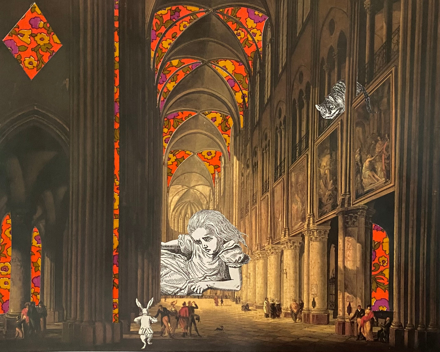 Alice - Collage Art Print