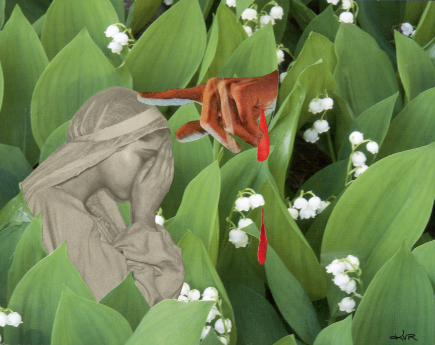 Lily of the Valley - Collage Art Print