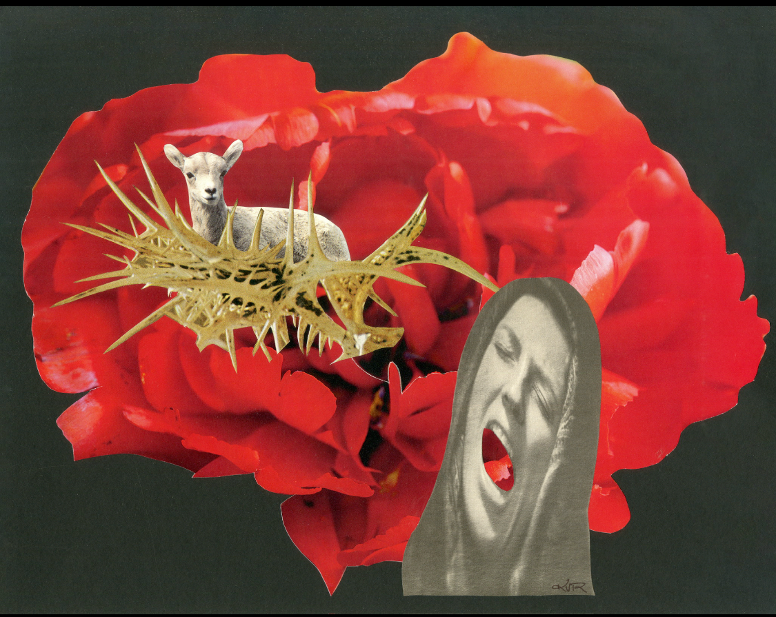 Lamb of God - Collage Art Print