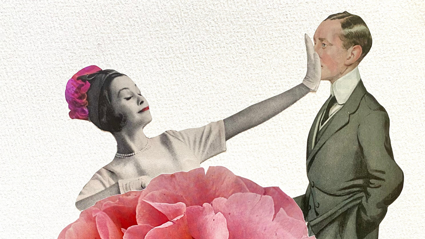 Hush the Patriarchy No. 1 - Collage Art Print